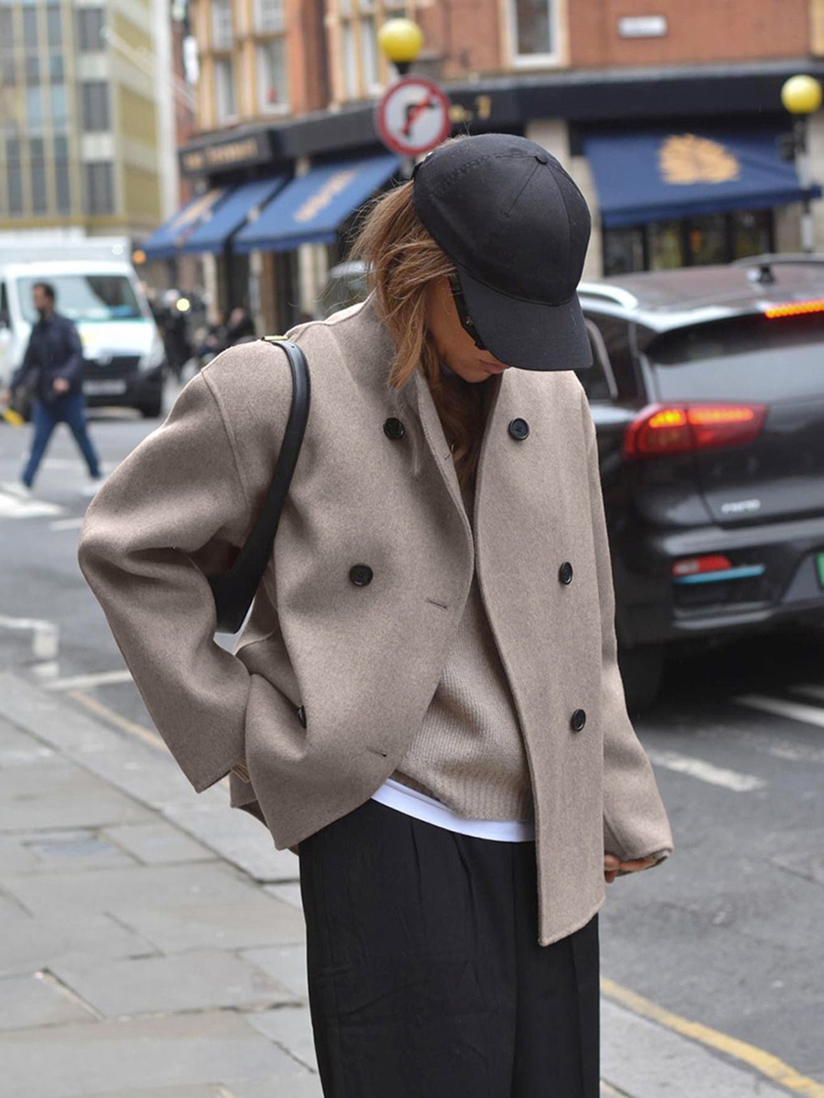 SEAME - Anja Oversized Jacket Creme L