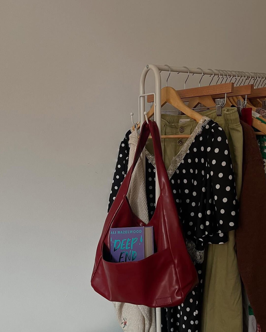 SEAME - Anja Vegan Leather Tote Bag Red Regular