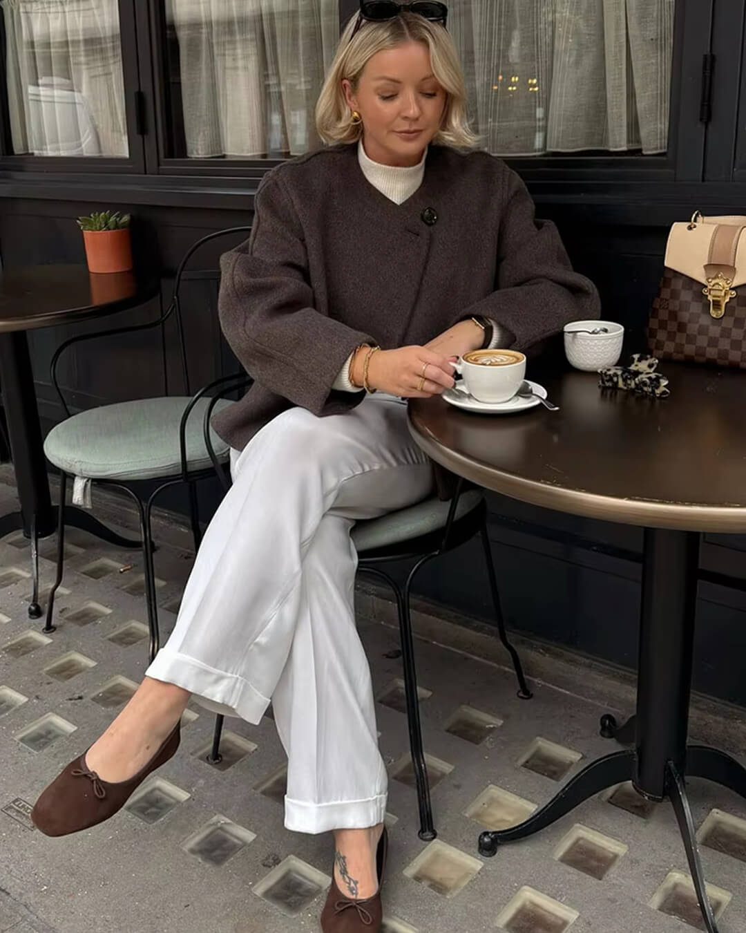 SEAME - Carolina One Button Coat Coffee M