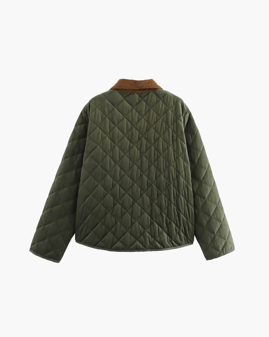 SEAME - Elsa Quilted Retro Jacket Green S