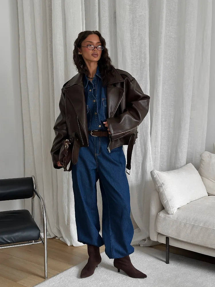 Veste en cuir vegan Kyla