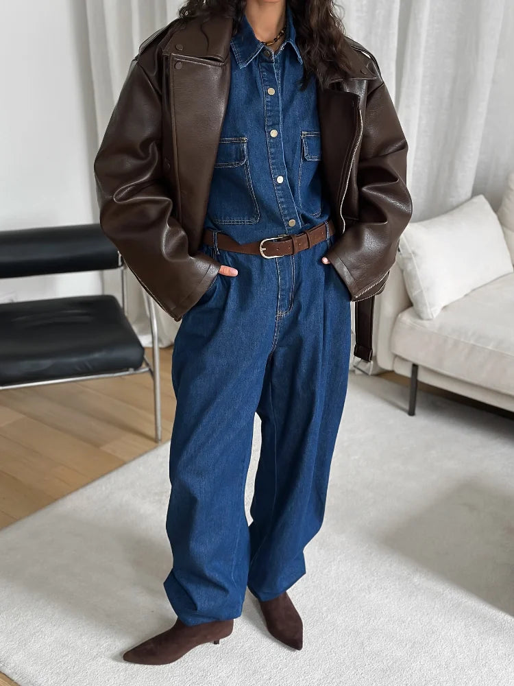 Veste en cuir vegan Kyla