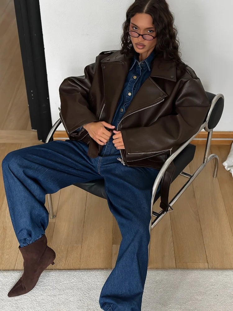Veste en cuir vegan Kyla