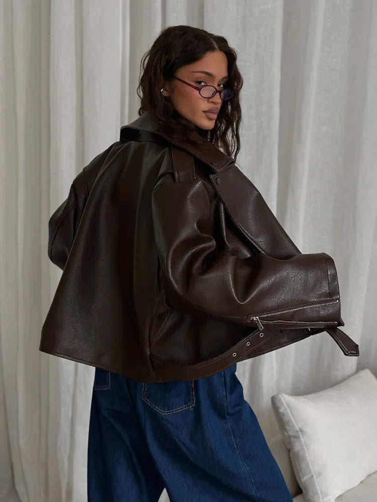 Veste en cuir vegan Kyla