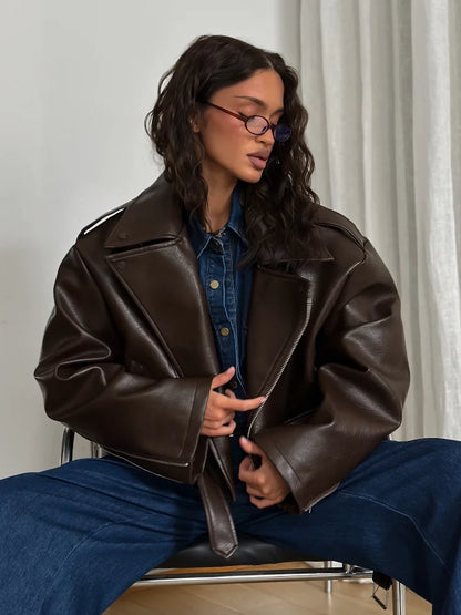 Veste en cuir vegan Kyla