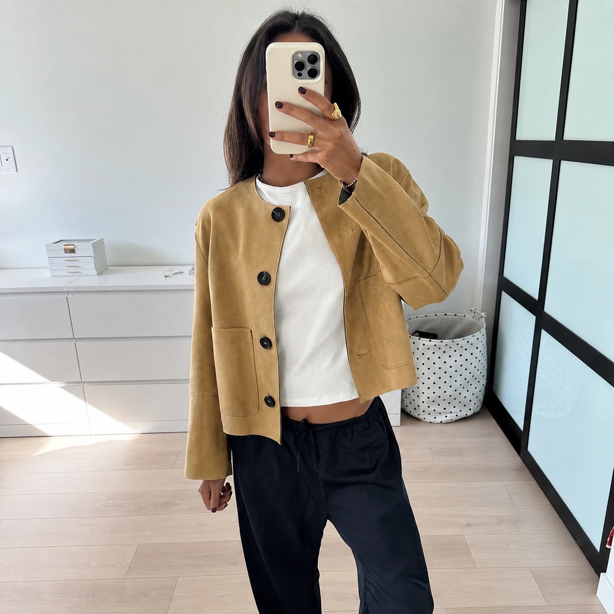 Ruffa Jacket Soft Suede